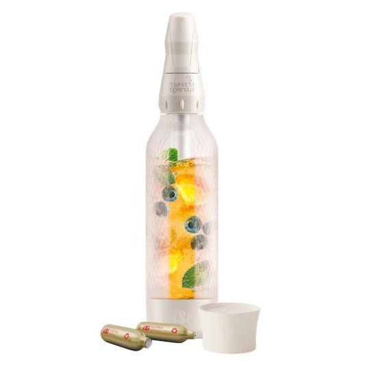 Starter set aparat sifon Twist'n Sparkle Virtuoso, 950 ml, Ivory - iSi