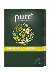 Tchibo Pure Tea Ierburi de Câmp BIO – Infuzie de plante, 25 plicuri