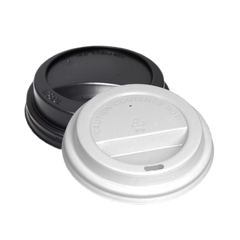 Capace din plastic 80 mm , pentru pahare de carton 8OZ 100 bucati pe set