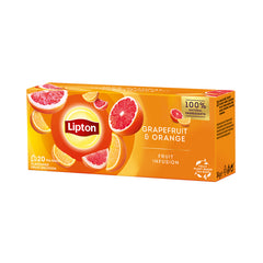 Ceai LIPTON Grepfruit si Portocala, fructe, 20pliculete