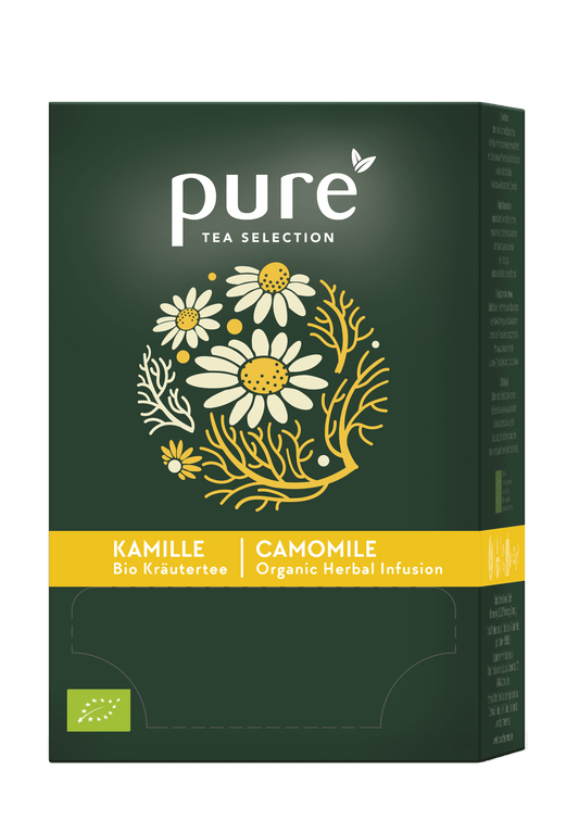 Tchibo Pure Tea Mușețel BIO – Infuzie de plante, 20 plicuri