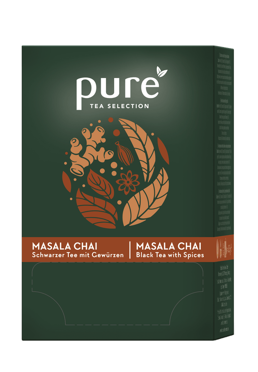 Tchibo Pure Tea Masala Chai – Ceai negru, 25 plicuri