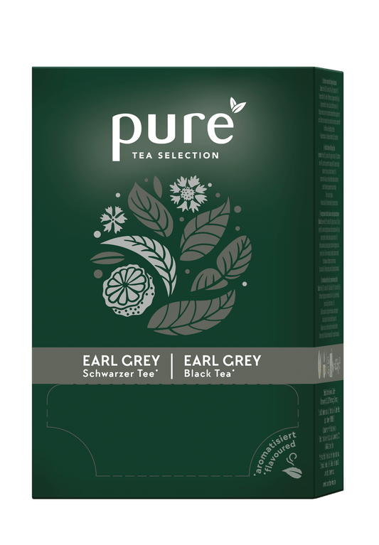 Tchibo Pure Tea Earl Grey – Ceai negru, 25 plicuri