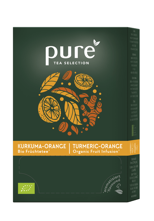 Tchibo Pure Tea Orange Turmeric BIO – Infuzie, 25 plicuri
