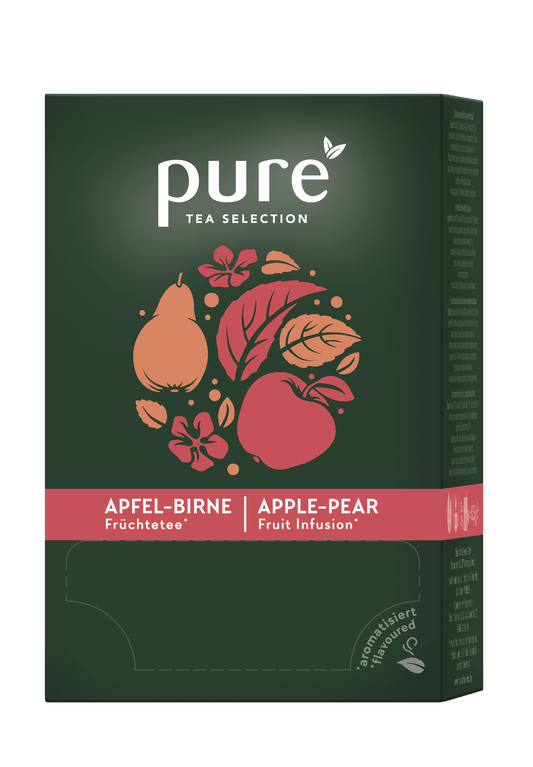 Tchibo Pure Tea Mere și Pere – Infuzie de fructe, 25 plicuri