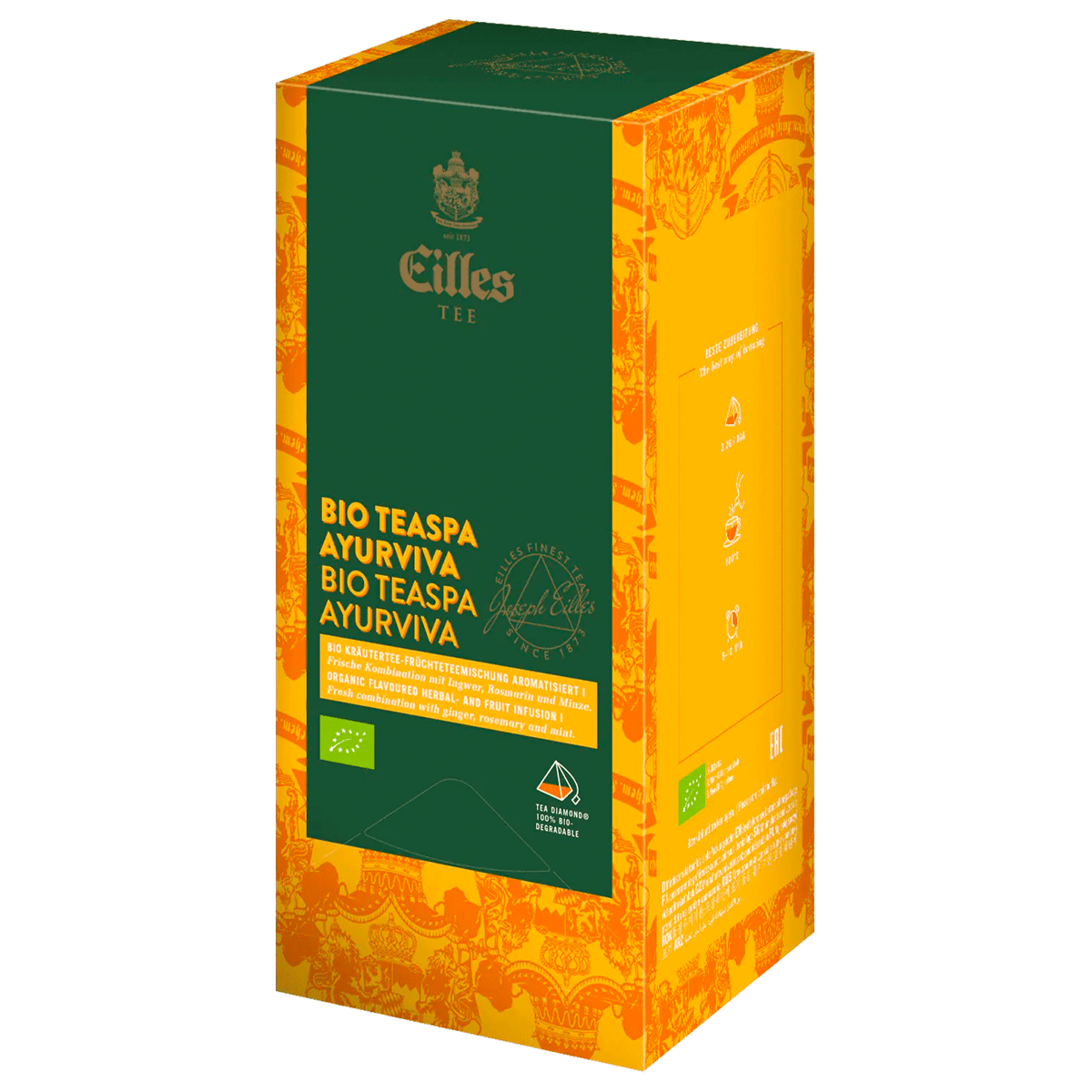 EILLES TEE Luxury World Selection ORGANIC TEASPA AYURVIVA, cutie 20 plicuri