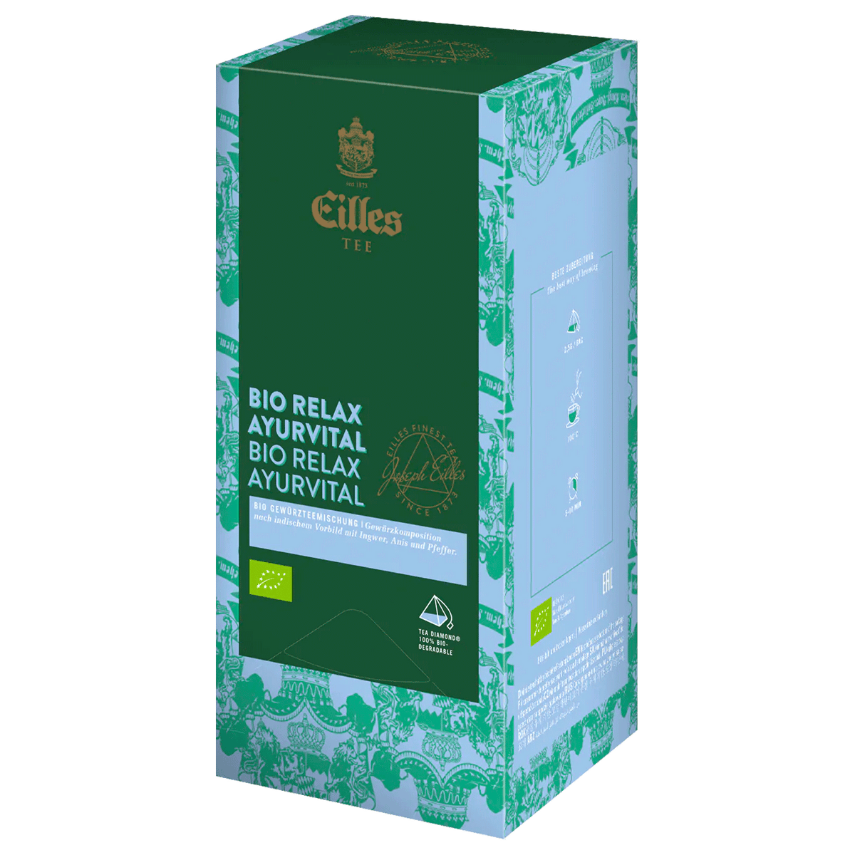 EILLES TEE Luxury World Selection ORGANIC RELAX AYURVITAL, cutie 20 plicuri