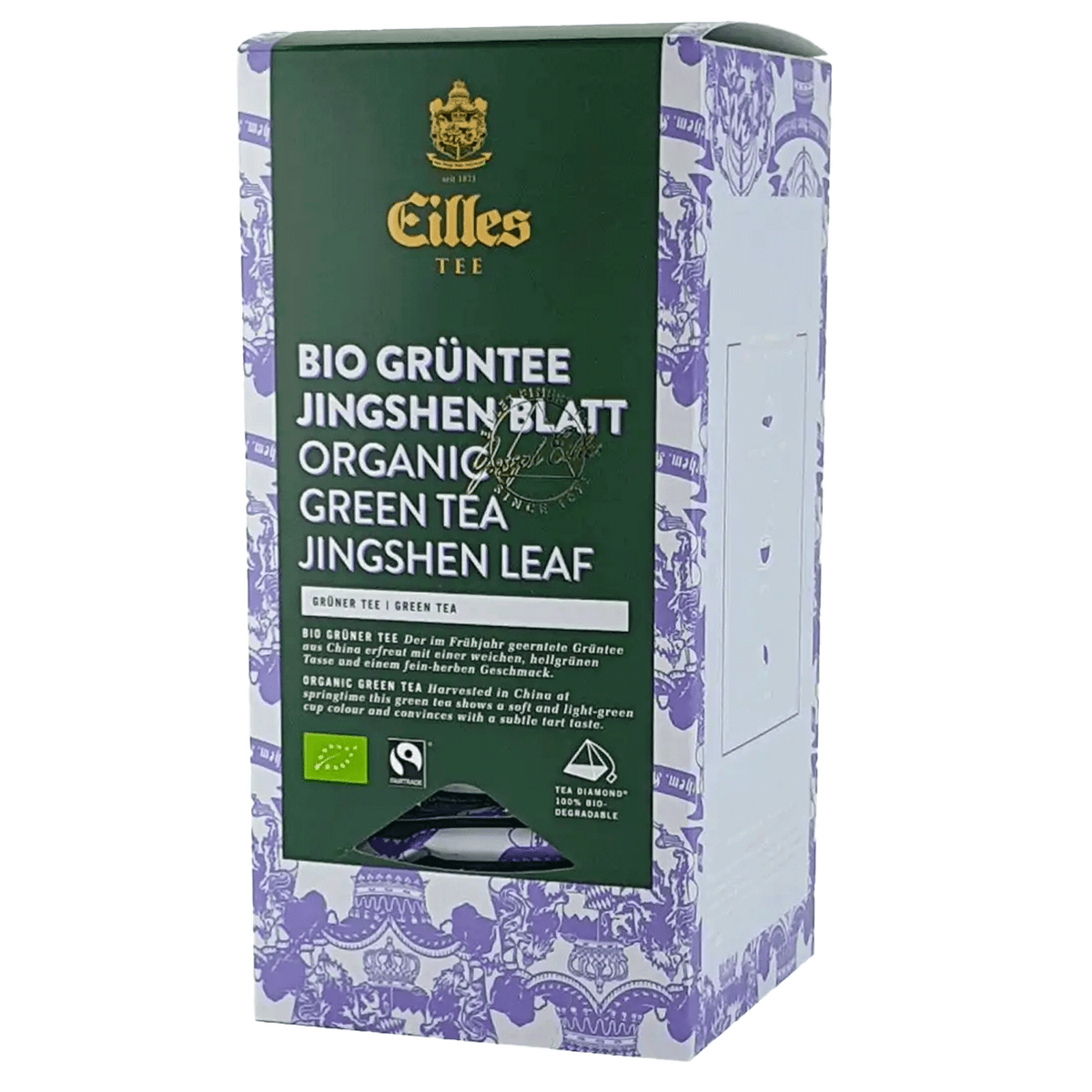 EILLES TEE Luxury World Selection ORGANIC GREEN TEA JINGSHEN, cutie 20 plicuri