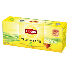 LIPTON Yellow Label, ceai, negru, 25pliculete