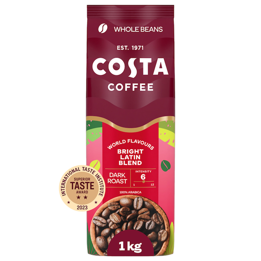 Cafea Costa Boabe Bright Latin Blend, 1kg