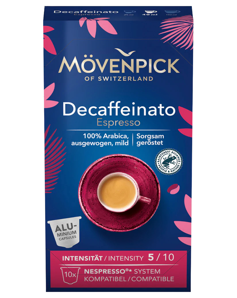 Mövenpick Decaffeinato Espresso 10 Kapseln a 5,8g