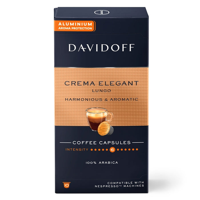 Cafea DAVIDOFF capsule Café Crema Elegant Lungo 55 g tip Nespresso