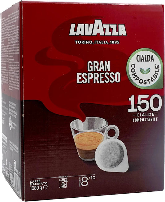 Monodoze Lavazza Gran Espresso – Paduri compostabile, 150 buc