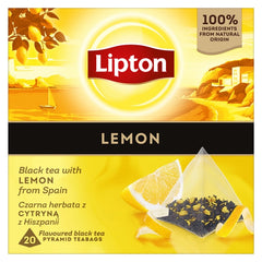 Ceai negru cu Lamaie LIPTON Lemon 20 pliculete piramidale