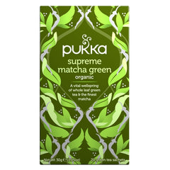 Ceai matcha PUKKA Supreme Matcha ceai verde organic, 20 pliculete