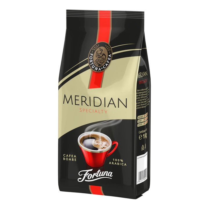 Cafea boabe Fortuna Meridian Speciality 100% Arabica, 1 Kg